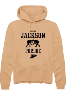 Ashton Jackson Rally Mens Gold Purdue Boilermakers NIL Sport Icon Hooded Sweatshirt