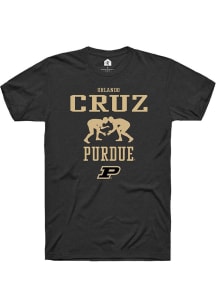 Orlando Cruz Black Purdue Boilermakers NIL Sport Icon Short Sleeve T Shirt