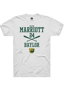 Mason Marriott  Baylor Bears White Rally NIL Sport Icon Short Sleeve T Shirt