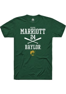 Mason Marriott  Baylor Bears Green Rally NIL Sport Icon Short Sleeve T Shirt