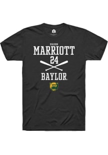 Mason Marriott  Baylor Bears Black Rally NIL Sport Icon Short Sleeve T Shirt
