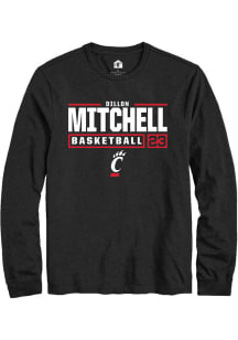 Dillon Mitchell Rally Mens  Cincinnati Bearcats NIL Stacked Box Tee