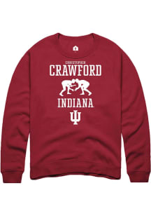 Christopher Crawford Rally Mens Cardinal Indiana Hoosiers NIL Sport Icon Crew Sweatshirt