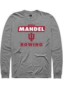 Daniella Mandel Rally Mens Grey Indiana Hoosiers NIL Striped Tee