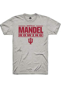 Daniella Mandel Ash Indiana Hoosiers NIL Stacked Box Short Sleeve T Shirt