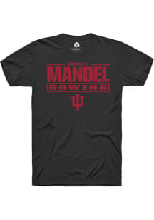 Daniella Mandel Black Indiana Hoosiers NIL Stacked Box Short Sleeve T Shirt