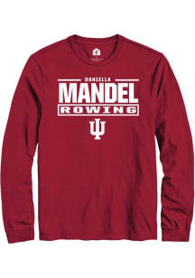 Daniella Mandel Rally Mens Cardinal Indiana Hoosiers NIL Stacked Box Tee