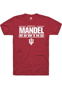 Daniella Mandel Cardinal Indiana Hoosiers NIL Stacked Box Short Sleeve T Shirt