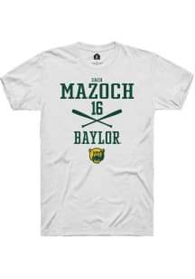 Zach Mazoch  Baylor Bears White Rally NIL Sport Icon Short Sleeve T Shirt