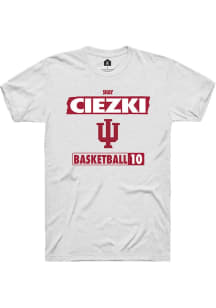 Shay Ciezki White Indiana Hoosiers NIL Striped Short Sleeve T Shirt