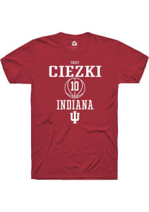 Shay Ciezki Cardinal Indiana Hoosiers NIL Sport Icon Short Sleeve T Shirt
