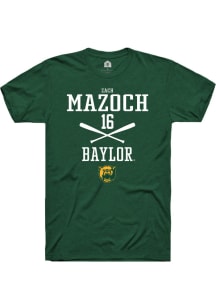 Zach Mazoch  Baylor Bears Green Rally NIL Sport Icon Short Sleeve T Shirt