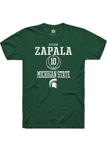 Szymon Zapala Green Michigan State Spartans NIL Sport Icon Short Sleeve T Shirt