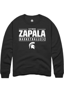 Szymon Zapala Rally Mens  Michigan State Spartans NIL Stacked Box Crew Sweatshirt