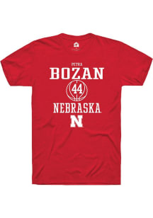 Petra Bozan Red Nebraska Cornhuskers NIL Sport Icon Short Sleeve T Shirt