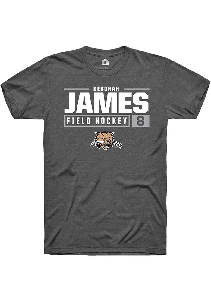 Deborah James Ohio Bobcats Rally NIL Stacked Box Short Sleeve T Shirt