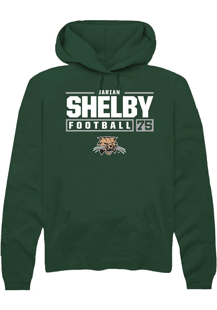 Jarian Shelby Rally Ohio Bobcats Mens NIL Stacked Box Long Sleeve Hoodie