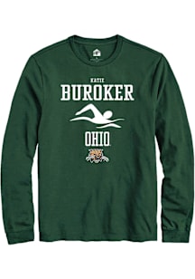 Katie Buroker  Ohio Bobcats Green Rally NIL Sport Icon Long Sleeve T Shirt