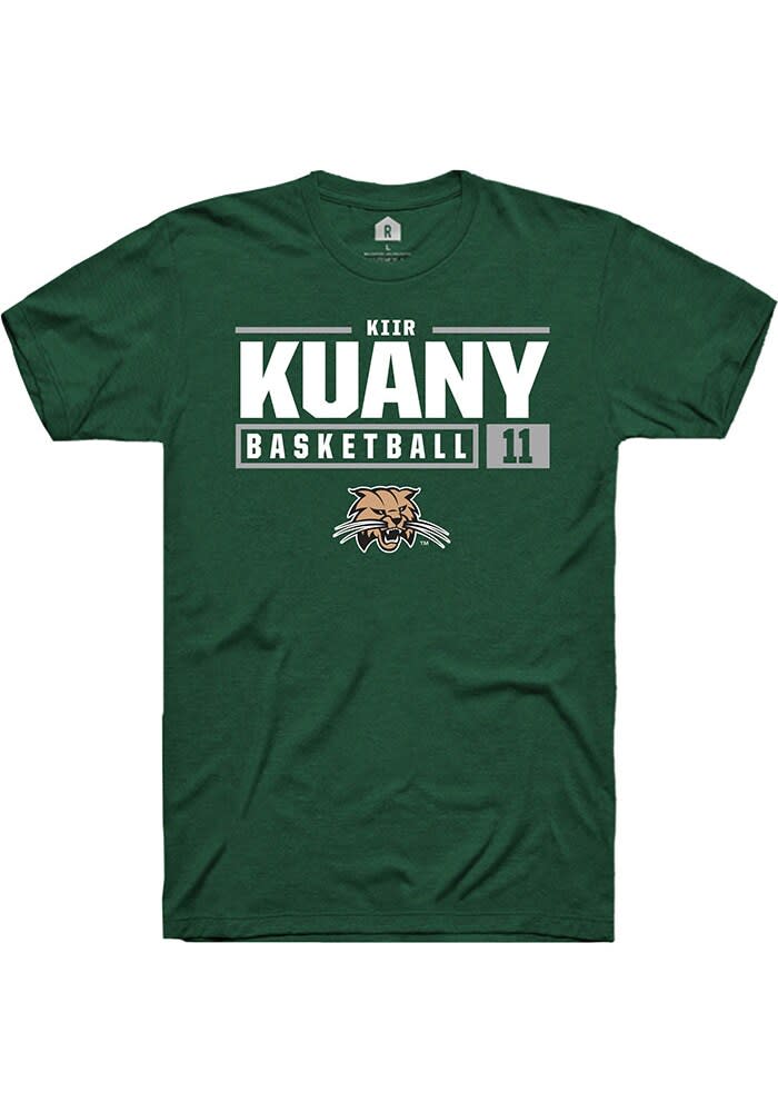 Kiir Kuany Ohio Bobcats Rally NIL Stacked Box Short Sleeve T Shirt