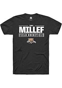 Tori Millef  Ohio Bobcats Black Rally NIL Stacked Box Short Sleeve T Shirt