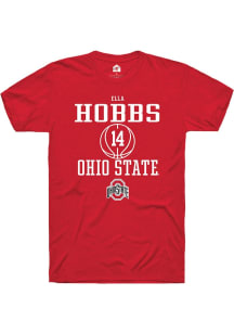 Ella Hobbs Red Ohio State Buckeyes NIL Sport Icon Short Sleeve T Shirt