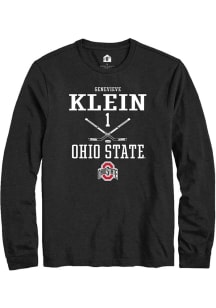 Genevieve Klein Rally Mens Black Ohio State Buckeyes NIL Sport Icon Tee