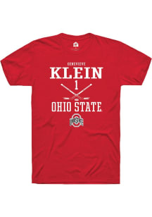 Genevieve Klein Red Ohio State Buckeyes NIL Sport Icon Short Sleeve T Shirt