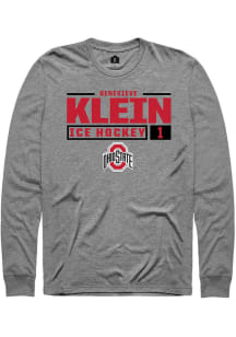 Genevieve Klein Rally Mens Graphite Ohio State Buckeyes NIL Stacked Box Tee