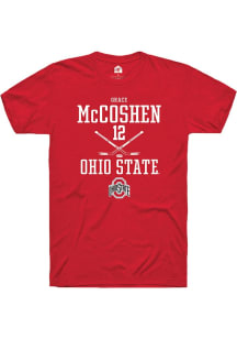 Grace McCoshen Red Ohio State Buckeyes NIL Sport Icon Short Sleeve T Shirt