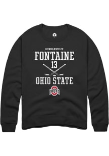 Gunnarwolfe Fontaine Rally Mens Black Ohio State Buckeyes NIL Sport Icon Crew Sweatshirt