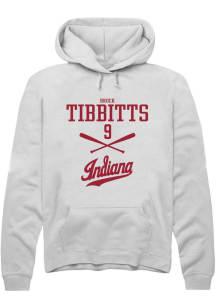 Brock Tibbitts Rally Mens White Indiana Hoosiers NIL Sport Icon Hooded Sweatshirt