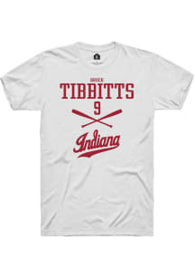 Brock Tibbitts  Indiana Hoosiers White Rally NIL Sport Icon Short Sleeve T Shirt