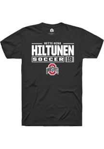 Nette-Nina Hiltunen Black Ohio State Buckeyes NIL Stacked Box Short Sleeve T Shirt