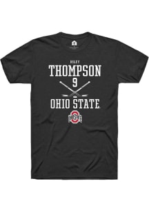 Riley Thompson Black Ohio State Buckeyes NIL Sport Icon Short Sleeve T Shirt