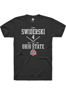 Sara Swiderski Black Ohio State Buckeyes NIL Sport Icon Short Sleeve T Shirt