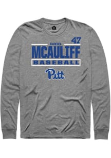 Daniel McAuliff Rally Mens Graphite Pitt Panthers NIL Stacked Box Tee
