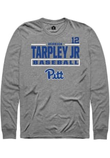 Derrick Tarpley Jr Rally Mens Graphite Pitt Panthers NIL Stacked Box Tee