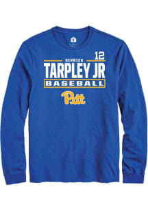 Derrick Tarpley Jr Rally Mens Blue Pitt Panthers NIL Stacked Box Tee