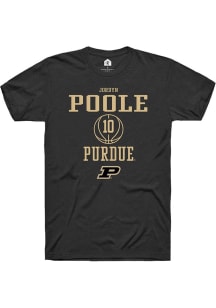 Jordyn Poole Black Purdue Boilermakers NIL Sport Icon Short Sleeve T Shirt