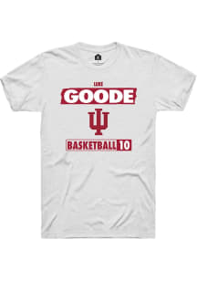 Luke Goode White Indiana Hoosiers NIL Striped Short Sleeve T Shirt