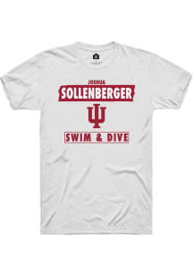 Joshua Sollenberger White Indiana Hoosiers NIL Striped Short Sleeve T Shirt
