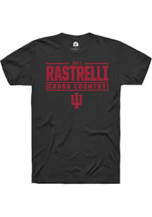 Joey Rastrelli Black Indiana Hoosiers NIL Stacked Box Short Sleeve T Shirt