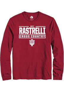 Joey Rastrelli Rally Mens Cardinal Indiana Hoosiers NIL Stacked Box Tee