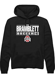 Ava Bramblett  Rally Ohio State Buckeyes Mens Black NIL Stacked Box Long Sleeve Hoodie