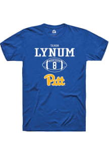 Tamon Lynum Blue Pitt Panthers NIL Sport Icon Short Sleeve T Shirt