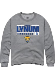 Tamon Lynum Rally Mens Graphite Pitt Panthers NIL Stacked Box Crew Sweatshirt