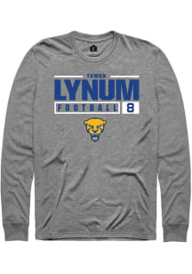 Tamon Lynum Rally Mens Graphite Pitt Panthers NIL Stacked Box Tee