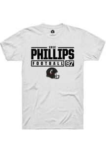 Eric Phillips  Cincinnati Bearcats White Rally NIL Stacked Box Short Sleeve T Shirt