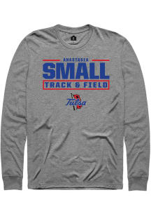 Anastasia Small Rally Mens Graphite Tulsa Golden Hurricane NIL Stacked Box Tee