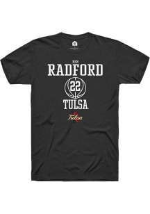 Ben Radford Black Tulsa Golden Hurricane NIL Sport Icon Short Sleeve T Shirt